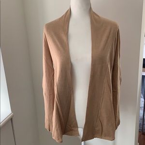 Anthropologie Moth Tan open cardigan
